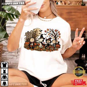 Peanuts Fall Pumpkin Spooky Season Cute Halloween Gift T Shirt (1)