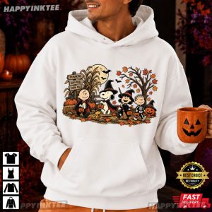 Peanuts Fall Pumpkin Spooky Season Cute Halloween Gift T Shirt (2)