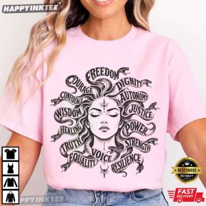 Medusa Mythical Greek Mythology Feminist Freedom Statement T Shirt (1)