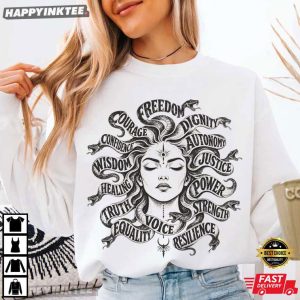 Medusa Mythical Greek Mythology Feminist Freedom Statement T Shirt (4)