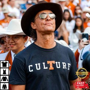 Culture Hook Em Horns Matthew McConaughey 2 Sided T Shirt (1)