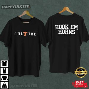 Culture Hook Em Horns Matthew McConaughey 2 Sided T Shirt (2)