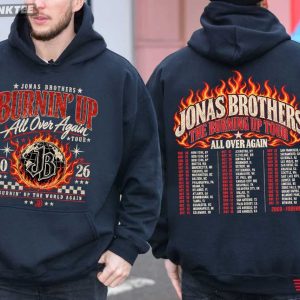 Jonas Brothers Burning' Up All Over Again Tour T Shirt (4)