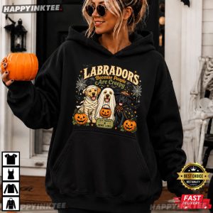 Labradors Because People Are Creepy Halloween Dog T Shirt (2)