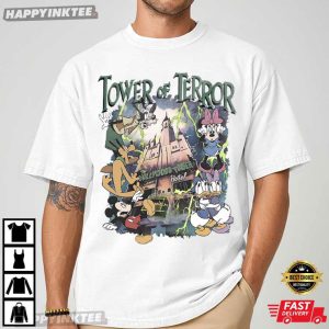 Disney Tower Of Terror Mickey Hollywood Tower Halloween T Shirt (1)