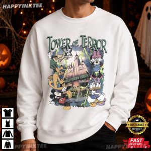 Disney Tower Of Terror Mickey Hollywood Tower Halloween T Shirt (3)
