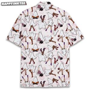 Cute Girly Ghost Spooky Halloween Party Hawaiian Shirt (1)