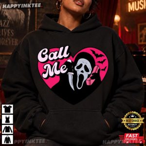 Ghost Face Call Me Halloween Slasher Lover Gift T Shirt (2)