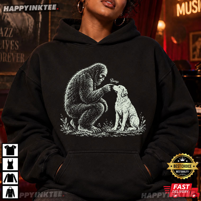 Bigfoot Dog Boop Cryptid Lover Gift Animal Friendship T-Shirt Bigfoot Dog Boop Cryptid Lover Gift Animal Friendship T-Shirt