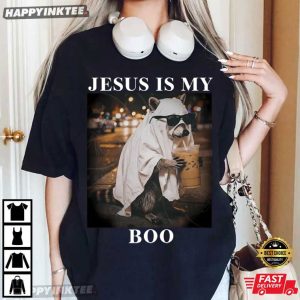 Jesus Is My Boo Raccoon Christian Halloween T Shirt (5)