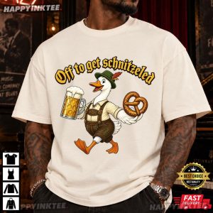 Oktoberfest Duck Off To Get Schnitzeled Beer And Pretzel T Shirt (4)