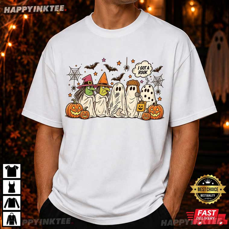 I Got A Rock Spooky Pumpkins Ghosts Halloween T-Shirt I Got A Rock Spooky Pumpkins Ghosts Halloween T-Shirt