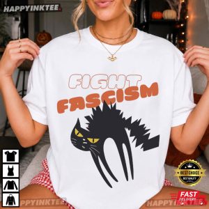 Anti Fascist Black Cat Political Protest T Shirt (4)