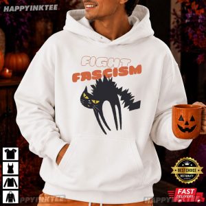 Anti Fascist Black Cat Political Protest T Shirt (3)