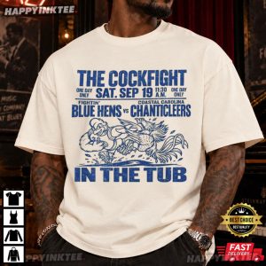 Delaware Blue Hens Vs Chanticleers Cockfight Funny College Football T Shirt (1)