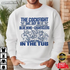 Delaware Blue Hens Vs Chanticleers Cockfight Funny College Football T Shirt (2)
