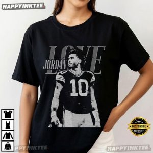 Jordan Love Green Bay Football Vintage Fan Gift T Shirt (4)