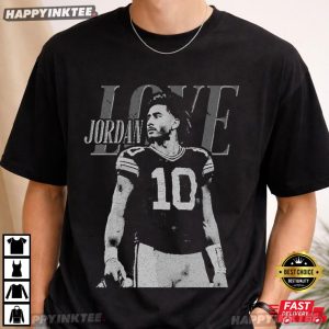 Jordan Love Green Bay Football Vintage Fan Gift T Shirt (1)