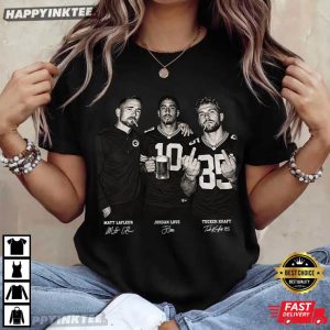 Jordan Love Matt LaFleur Tucker Kraft Green Bay Football Graphic T Shirt (3)