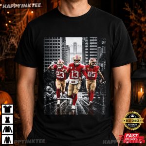Brock Purdy Christian McCaffrey George Kittle Niners Football T Shirt (1)