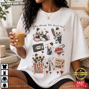 Clown Horror It's Always The Quiet Ones Kawaii Art T Shirt (1)