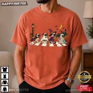 Cute Pug Halloween Spooky Dog Trick or Treat T Shirt (1)