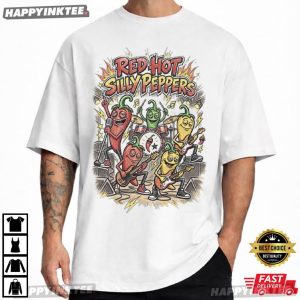 Red Hot Silly Peppers Funny Rock Band Parody T Shirt (1)