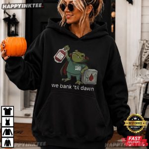 Dracula Frog We Bank ’Til Dawn Blood Bank Tech T Shirt (3)