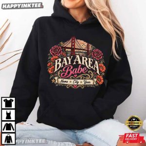 Bay Area Babe Custom Name City And Year T Shirt (3)