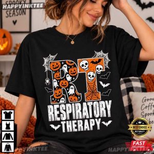 Respiratory Therapist Spooky Pulmonologist Nurse Gift T Shirt (1)