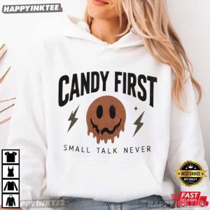 Candy First Small Talk Never Autism Halloween T Shirt (3)