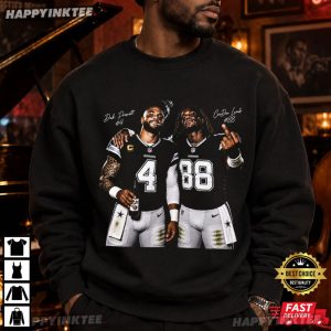 Dak Prescott CeeDee Lamb Football Smoking Graphic T Shirt (1)