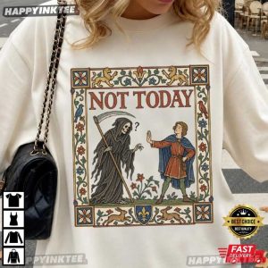 Not Today Grim Reaper Funny Halloween Gift T Shirt (3)