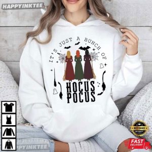 Witches It's Just A Bunch Of Hocus Pocus Halloween Movie T Shirt (3)