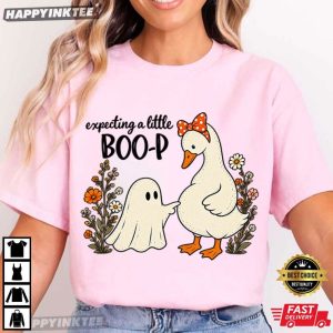 Goose Pregnant Mom Expecting A Little Boo p Halloween T Shirt (2)