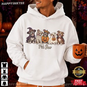 Pit Boo Costume Halloween Pitbull Dog Lover T Shirt (3)