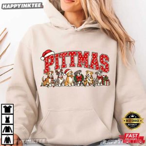 Pittmas Pitbull Christmas Gift For Dog Lover T Shirt (3)