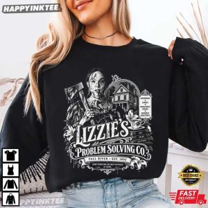 Lizzie Borden Lizzie's Problem Solving Co True Crime History T Shirt (4)