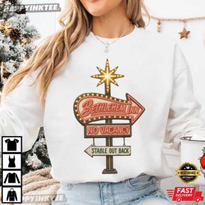 Bethlehem Inn No Vacancy Christian Christmas Bible Verse T Shirt (1)