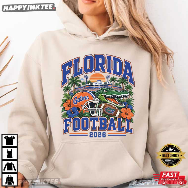 Bright Blue Florida Gators Football 2026 College Sports T-Shirt Bright Blue Florida Gators Football 2026 College Sports T-Shirt
