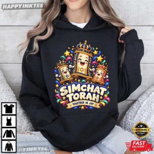 Simchat Torah Together In Joy Celebration Cute Jewish Holiday T Shirt (3)