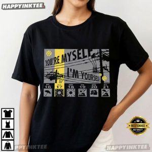 You're Myself I'm Yourself Yellow Black Game T Shirt (2)
