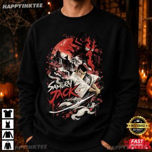 Samurai Jack Aku Red Sun Anime Gift T Shirt (1)