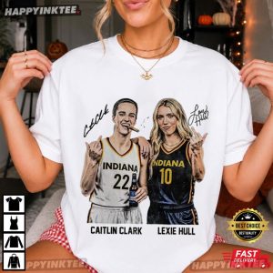 Caitlin Clark Lexie Hull Middle Fingers Funny Basketball T Shirt (1)