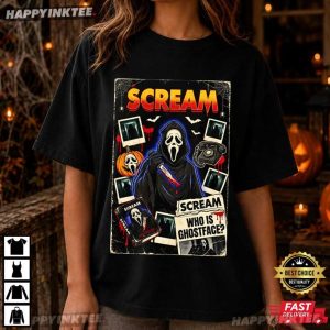 Ghostface Scream Horror Movie T Shirt (4)