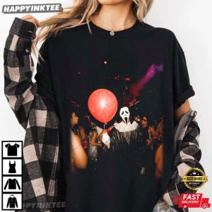 Ghostface Spooky Halloween Party Horror Movie Graphic T Shirt (1)
