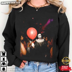 Ghostface Spooky Halloween Party Horror Movie Graphic T Shirt (2)