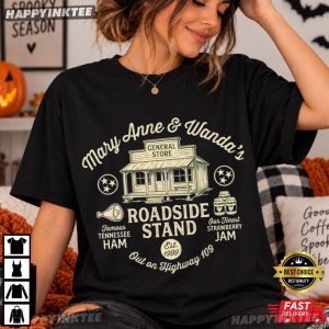 Mary Anne and Wanda Roadside Stand Goodbye Earl T-Shirt