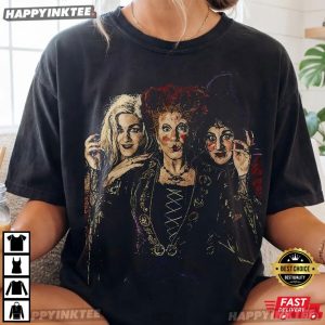 Sanderson Sisters Portrait Selfie Hocus Pocus Spooky Witch Movie T-Shirt