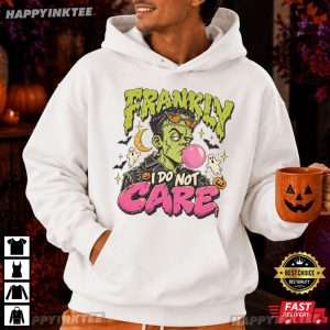 Frankly I Do Not Care Frankenstein Bubblegum Retro Halloween T Shirt (3)